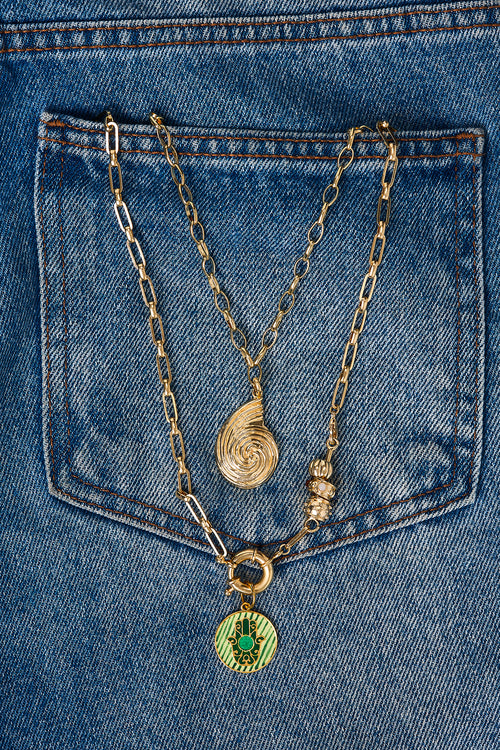 Medalha Hamsa Lavanda