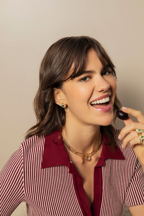 Brinco Green Gold - Vintage