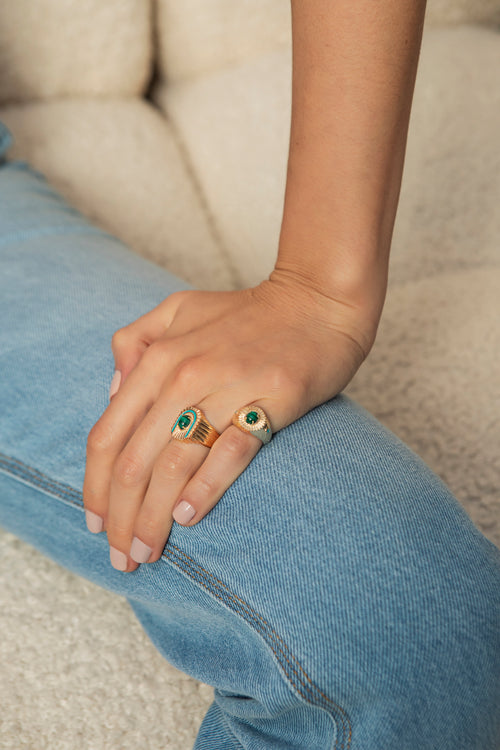 Anel Green Gold - Vintage