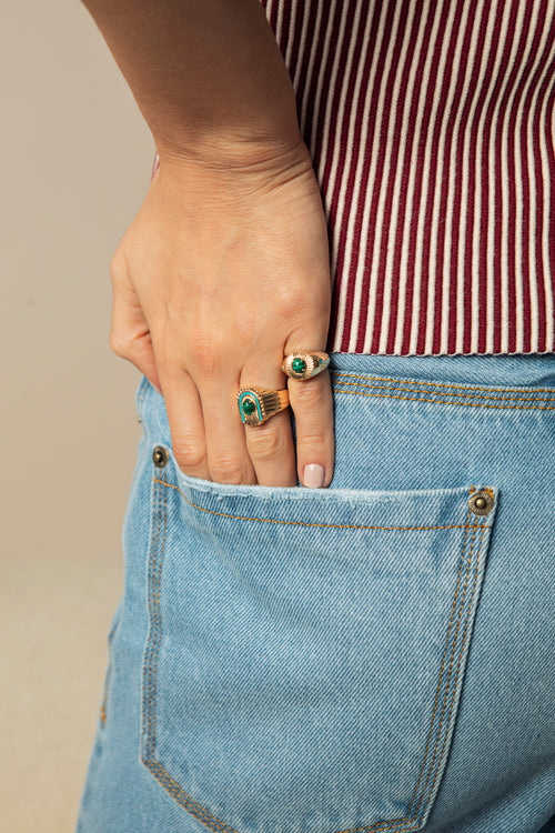 Anel Arco Green - Vintage