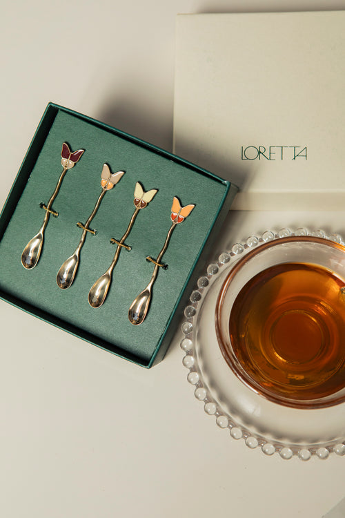 Kit 4 colheres de café Mocha