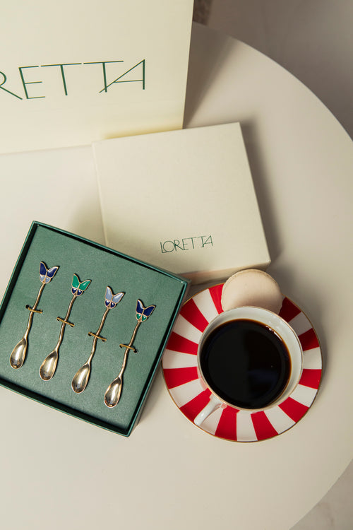 Kit 4 colheres de café Navy