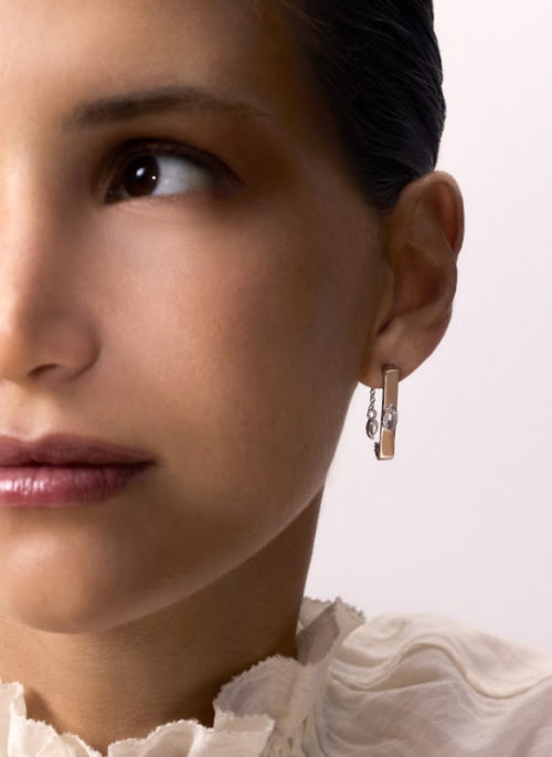 Brinco Gancho Pedra Natural Gold - Garden