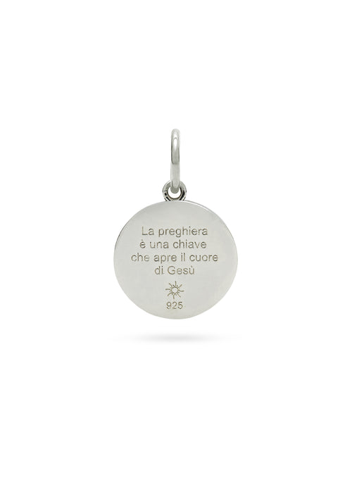 Pingente São Padre Pio - Silver