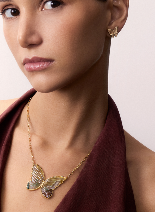 Colar Curto Borboleta - Garden