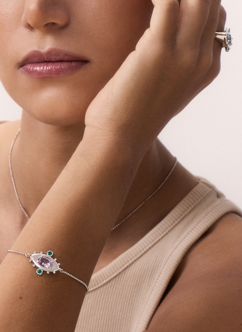 Pulseira Olho Topázio - Garden