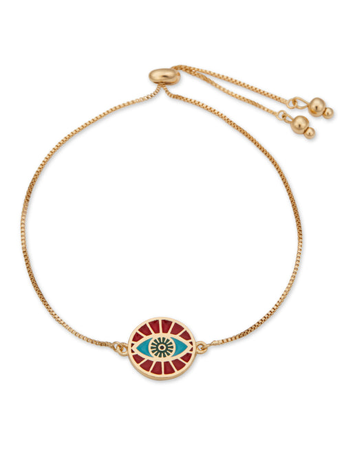 Pulseira Regulável Olho Grego Gold