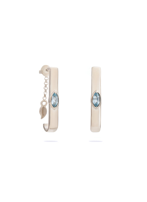 Brinco Gancho Pedra Natural - Garden