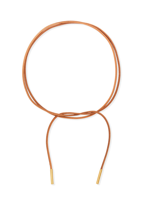 Cordão de Couro Gold - Essenciais