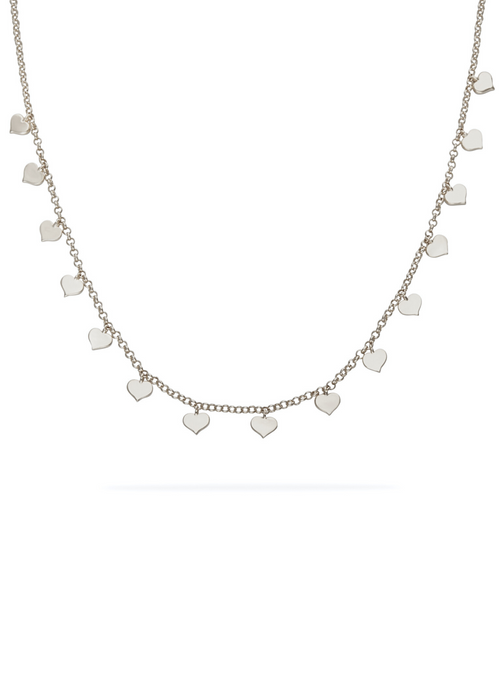 Colar com Pingentes Corações - Essenciais