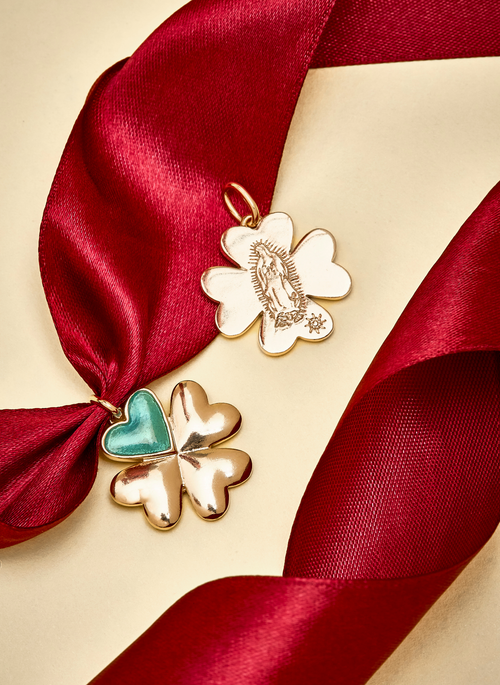 Pingente Trevo Guadalupe Acqua Gold