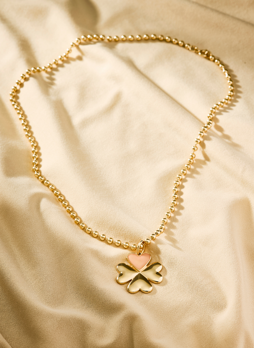 Pingente Trevo Guadalupe Nude Gold