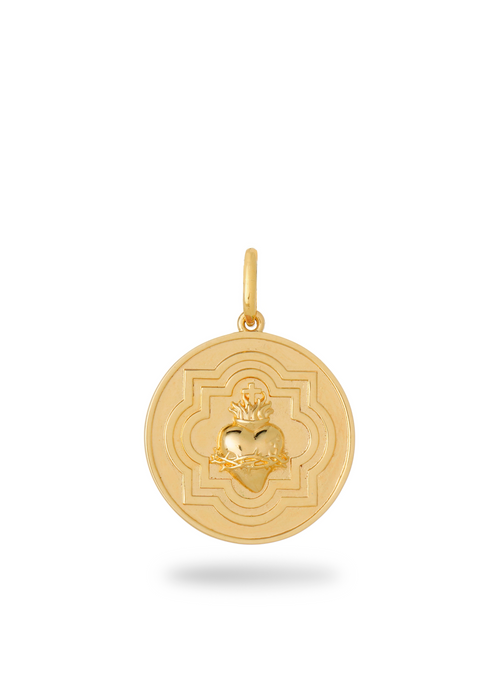 Pingente Sagrado Coração Gold Grande
