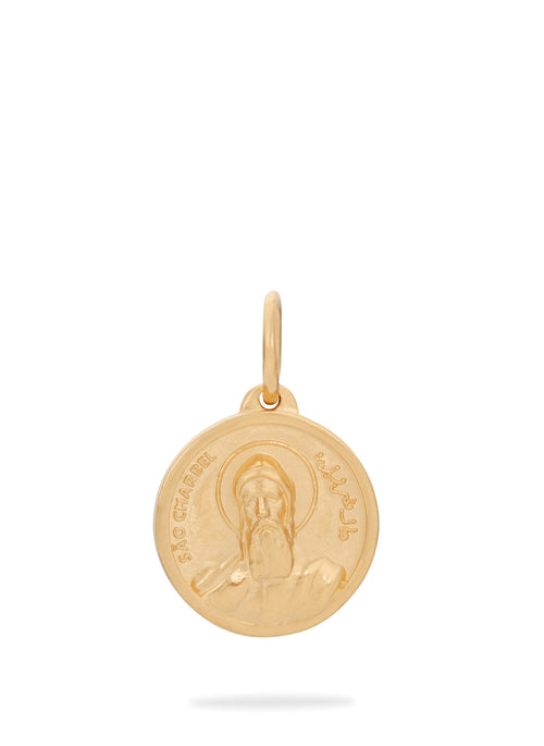 Pingente São Charbel Gold