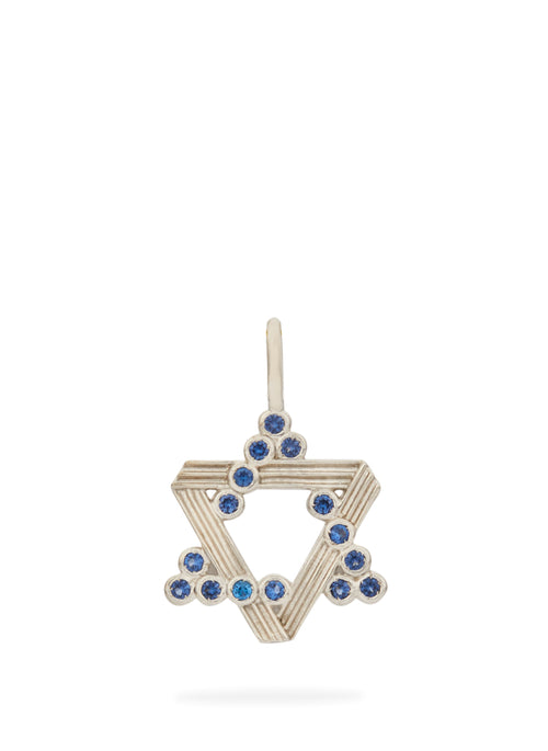 Pingente Mini Star com Cristais Azuis