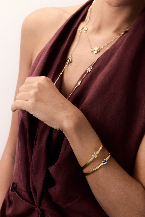 Pulseira Rígida Borboleta - Garden