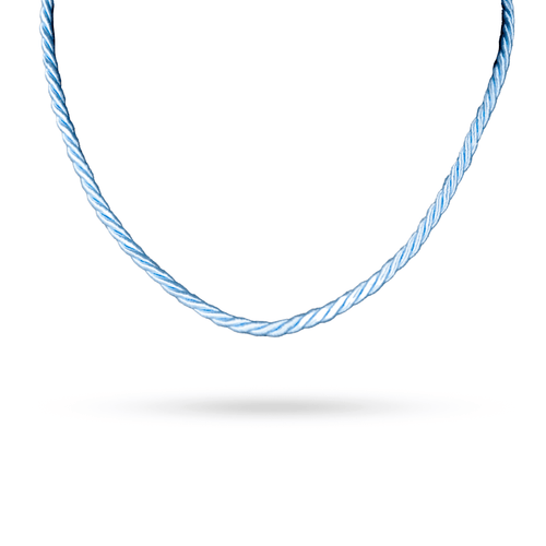 Cordão Fio Torcido Azul Gold - Loretta