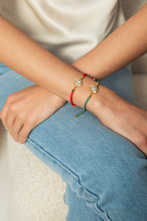 Pulseira Cordão Regulável Jeans Silver - Vintage