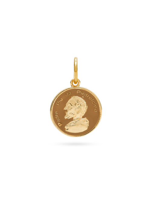 Pingente São Padre Pio - Gold