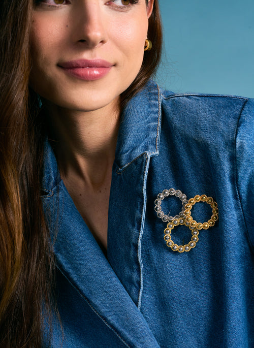 Broche Esferas Silver