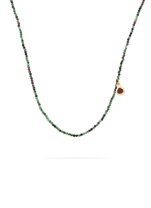 Colar Pedra Natural com Româ - Raízes da Vida