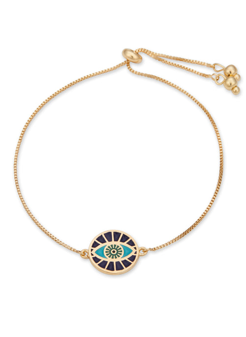 Pulseira Regulável Olho Grego Gold