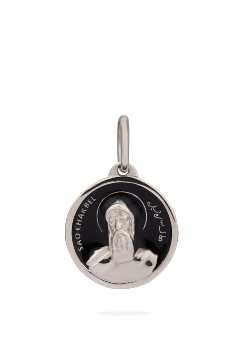 Pingente São Charbel Silver