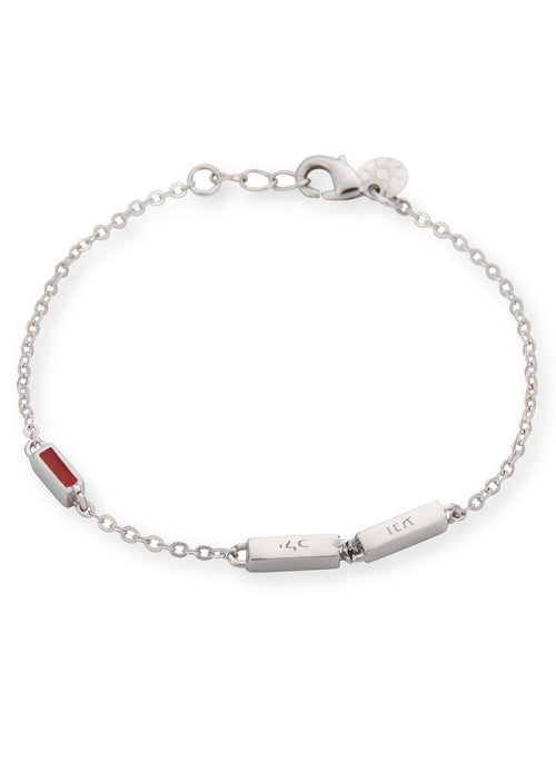 Pulseira Emunah 4 nomes de D'us Silver - Raízes da Vida