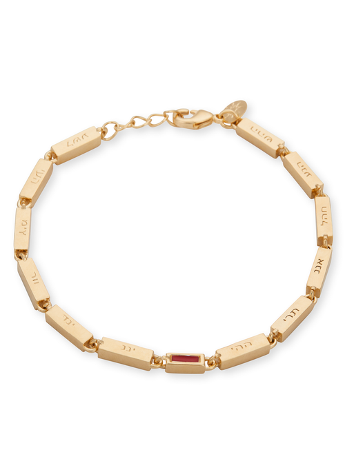 Pulseira Emunah 24 nomes de D'us - Raízes da Vida