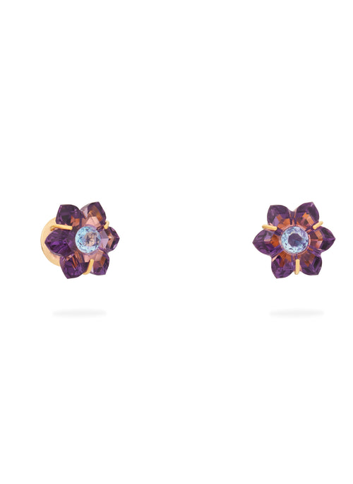 Brinco Flor Pedra Natural - Garden