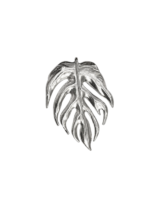 Broche Pingente Folha Silver
