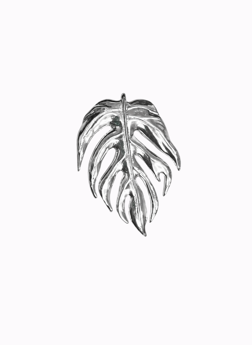 Broche Pingente Folha Silver