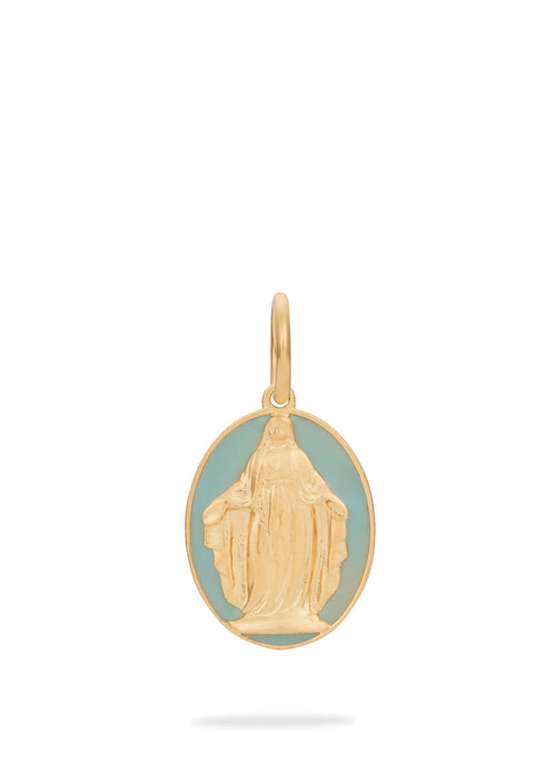 Pingente Nossa Senhora das Graças Gold Esmaltada