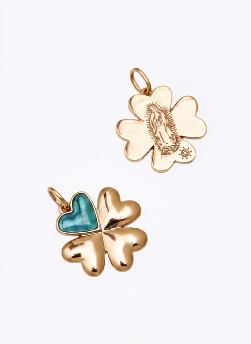 Pingente Trevo Guadalupe Nude Gold