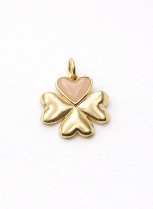 Pingente Trevo Guadalupe Nude Gold