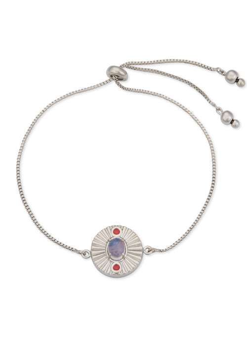 Pulseira Regulável Coral Silver - Vintage