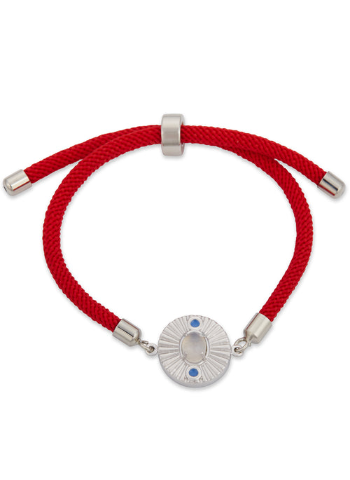 Pulseira Cordão Regulável Jeans Silver - Vintage