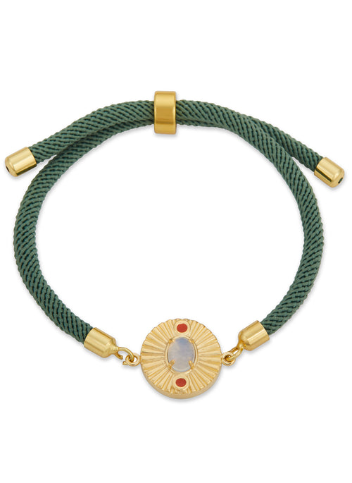 Pulseira Cordão Regulável Coral Gold - Vintage