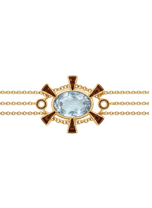Pulseira Topázio e Esmalte - Astros